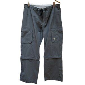 Mountain Hardware‎ Convertible Outdoor Hiking Pants Dark Gray Women's Size 8